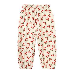 KidTales Muslin Cherry Print Kids Pants